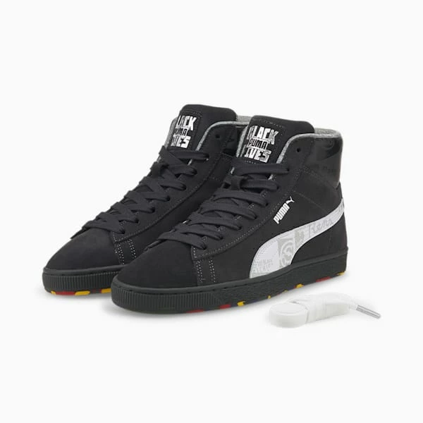 Classics Black Fives Suede Men's Sneakers 2 Classics Black Fives Suede Men's Sneakers - Image 2