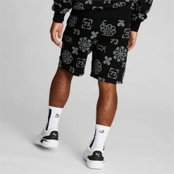 Puma Booster Clyde Print Men's Basketball Shorts -PUMA Sales Booster Clyde Print Mens Basketball Shorts 2
