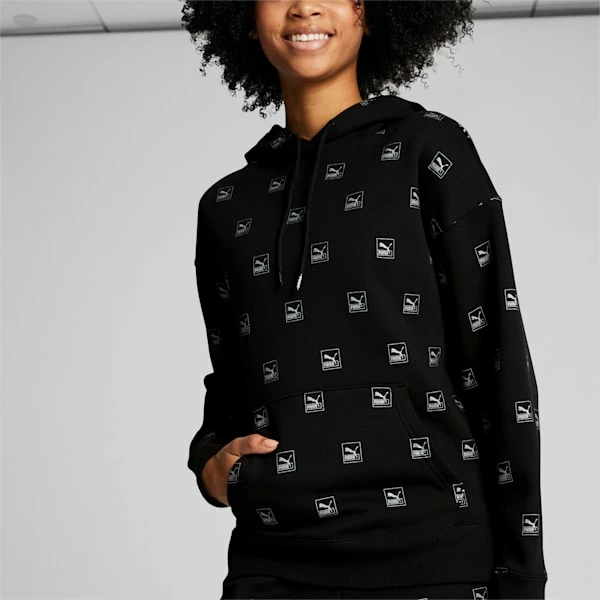 Puma Brand Love Women's Printed Hoodie 5 Puma Brand Love Women's Printed Hoodie - Image 5