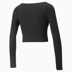 Classics Ribbed Long Sleeve Women's Tee -PUMA Sales Classics Ribbed Long Sleeve Womens Tee 4