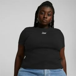 Classics Ribbed Slim Women's Tee -PUMA Sales Classics Ribbed Slim Womens Tee 5