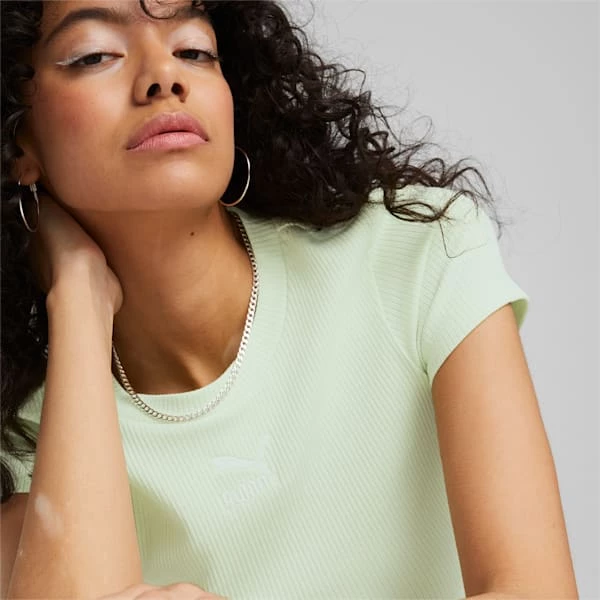 Classics Ribbed Slim Women's Tee 3 Classics Ribbed Slim Women's Tee - Image 3