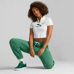 Puma Classics Women's Quarter-Zip Crop Top -PUMA Sales Classics Womens Quarter Zip Crop Top 4