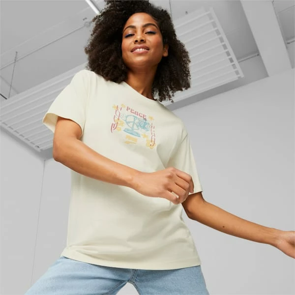 Downtown Relaxed Women's Graphic Tee 1 Downtown Relaxed Women's Graphic Tee