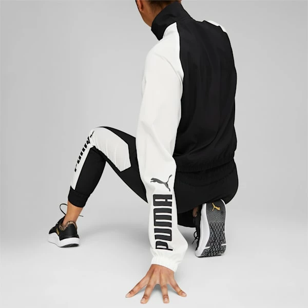 Puma Fit Logo Colorblock Woven Women's Training Jacket 3 Puma Fit Logo Colorblock Woven Women's Training Jacket - Image 3