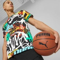 Puma Graffiti Block Party Men's Basketball Tee