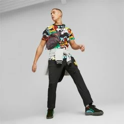 Puma Graffiti Block Party Men's Basketball Tee -PUMA Sales Graffiti Block Party Mens Basketball Tee 3