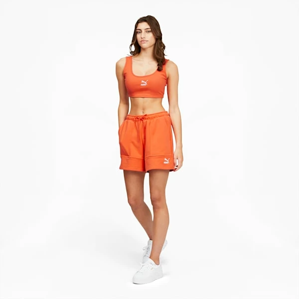 Puma Hidden Flower High Waist Women's Shorts 3 Puma Hidden Flower High Waist Women's Shorts - Image 3