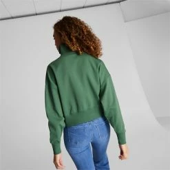 Puma Infuse Women's Half-Zip Oversized Sweatshirt -PUMA Sales Infuse Womens Half Zip Oversized Sweatshirt 7