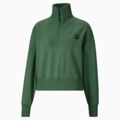 Puma Infuse Women's Half-Zip Oversized Sweatshirt -PUMA Sales Infuse Womens Half Zip Oversized Sweatshirt 8