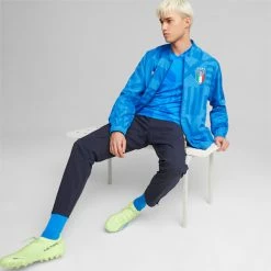 Puma Italy Soccer Prematch Home Men's Jacket -PUMA Sales Italy Soccer Prematch Home Mens Jacket 3