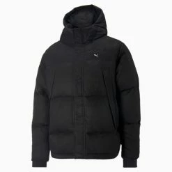 MMQ Faux Leather Down Jacket