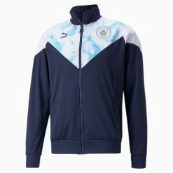 Puma Man City Iconic MCS Men's Soccer Track Jacket -PUMA Sales Man City Iconic MCS Mens Soccer Track Jacket 3