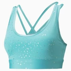 Puma Mid Impact Printed Women's Sports Bra -PUMA Sales Mid Impact Printed Womens Sports Bra 4