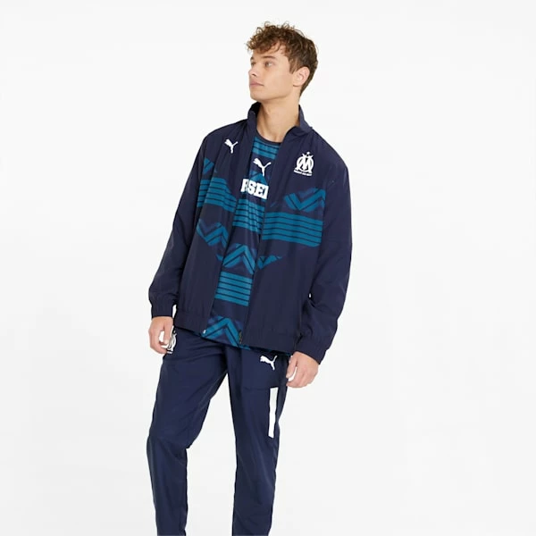 Puma OM Prematch Men's Soccer Jacket 3 Puma OM Prematch Men's Soccer Jacket - Image 3