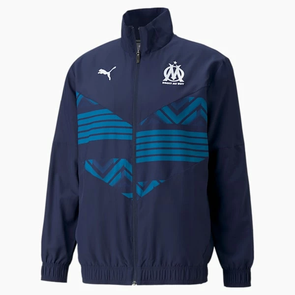Puma OM Prematch Men's Soccer Jacket 5 Puma OM Prematch Men's Soccer Jacket - Image 5
