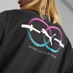 PUMA X BARBELLS FOR BOOBS Training Tee 9 PUMA X BARBELLS FOR BOOBS Training Tee -PUMA Sales PUMA x BARBELLS FOR BOOBS Training Tee 3