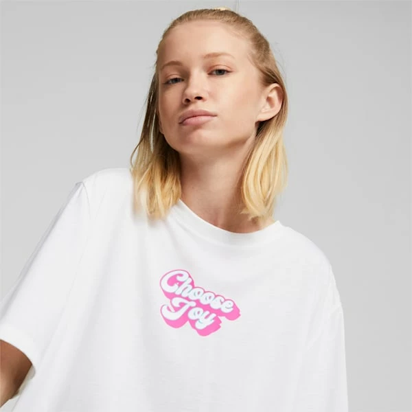 PUMA X BARBELLS FOR BOOBS Women's Training Crop Top 2 PUMA X BARBELLS FOR BOOBS Women's Training Crop Top - Image 2