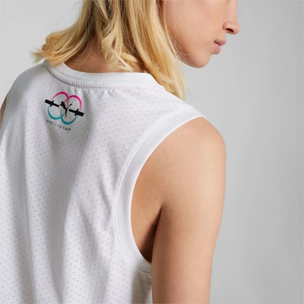 PUMA X BARBELLS FOR BOOBS Women's Training Tank Top 4 PUMA X BARBELLS FOR BOOBS Women's Training Tank Top - Image 4