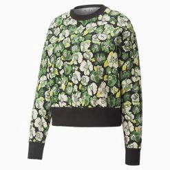 PUMA X LIBERTY Printed Crew Neck Women's Sweater -PUMA Sales PUMA x LIBERTY Printed Crew Neck Womens Sweater 4