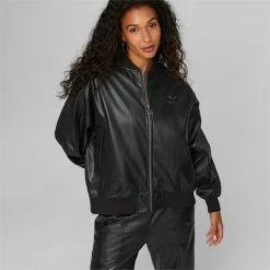 Puma T7 Faux Leather Women's Bomber Jacket